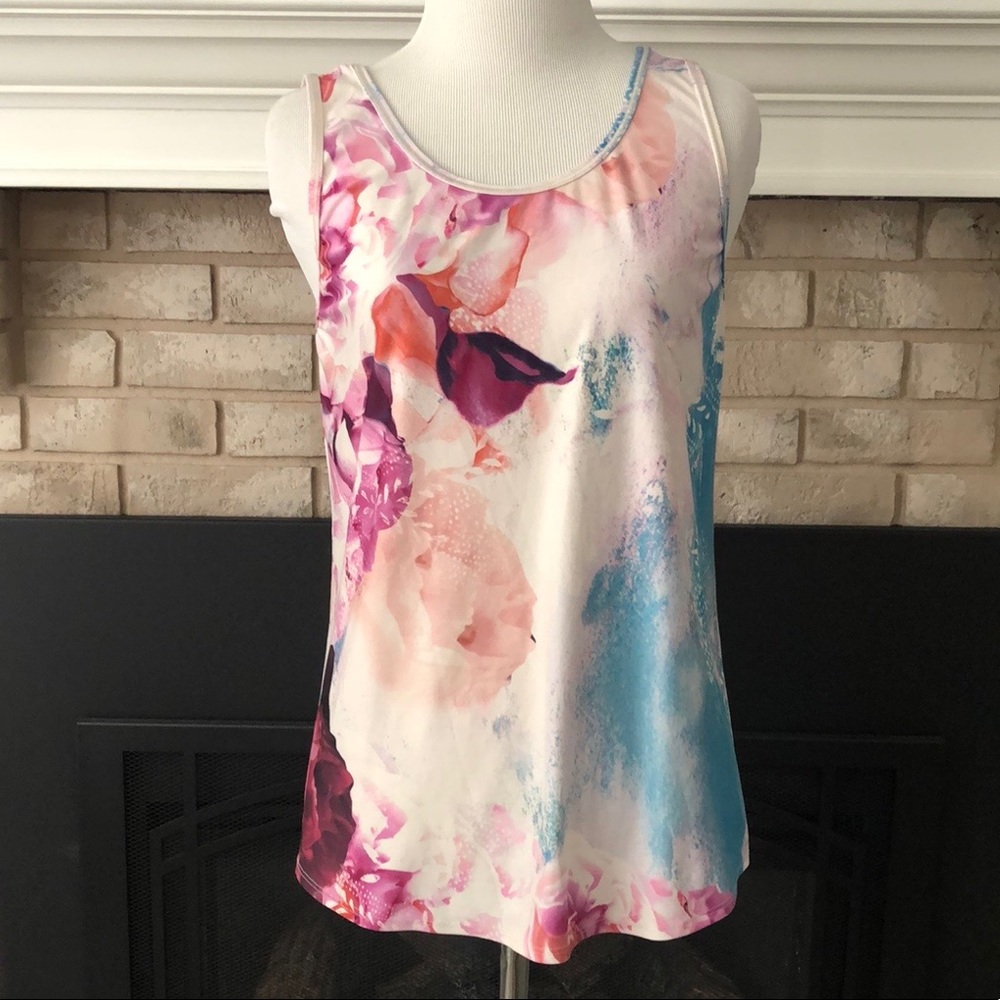 Calia Watercolors Athleisure Gorpcore Tank Top size Small